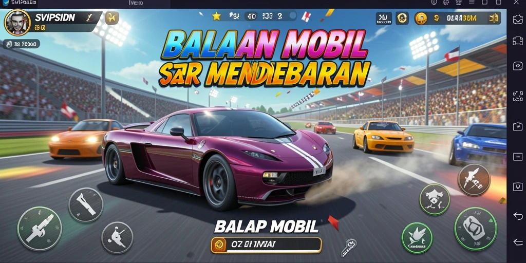 Antarmuka menambah keseruan balap mobil di SVIPSIDN.