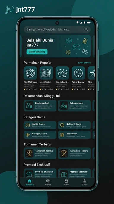 Tampilan katalog aplikasi jnt777